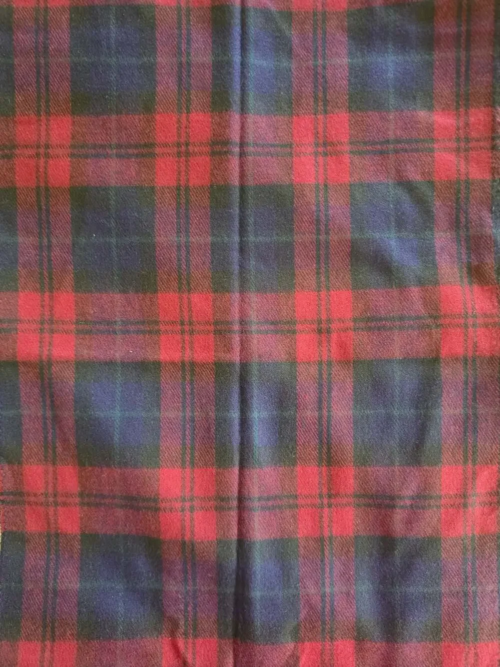 Vintage Christian Dior Cashmaire Acrylic Plaid Scarf England Red Black Tartan